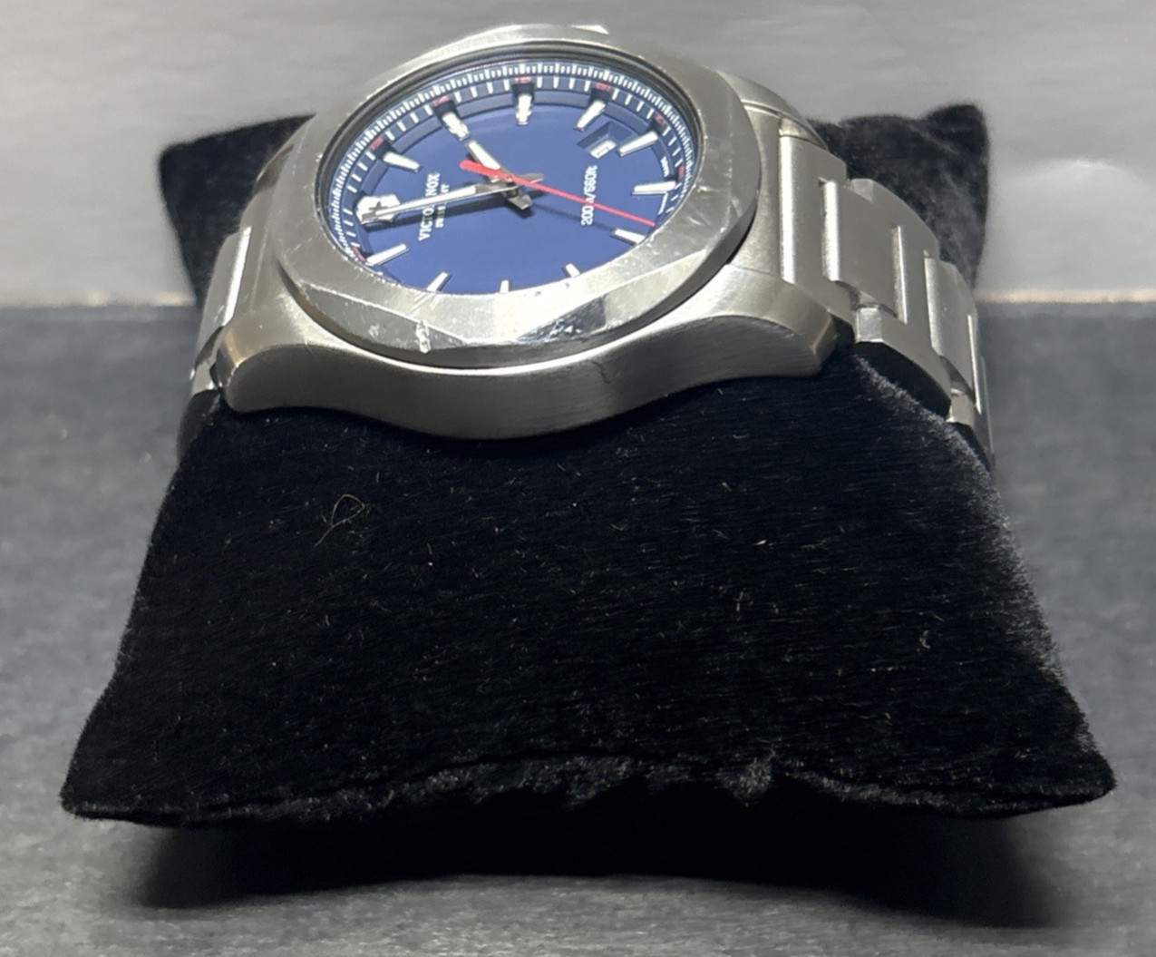 Victorinox 43mm Swiss Army I.N.O.X. Blue Dial Men’s Watch 200m/660ft 241724