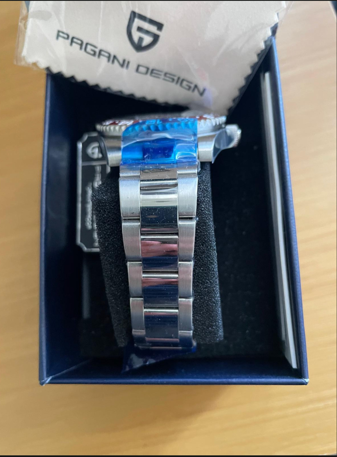Pagani Design, 40mm, Automatic,GMT, (Pepsi), Oyster Bracelet, Sapphire Crystal.