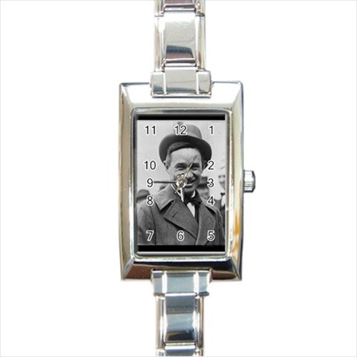 Will Rogers Vaudeville Actor 1930’s Movie Star Rectangular Italian Charm Watch