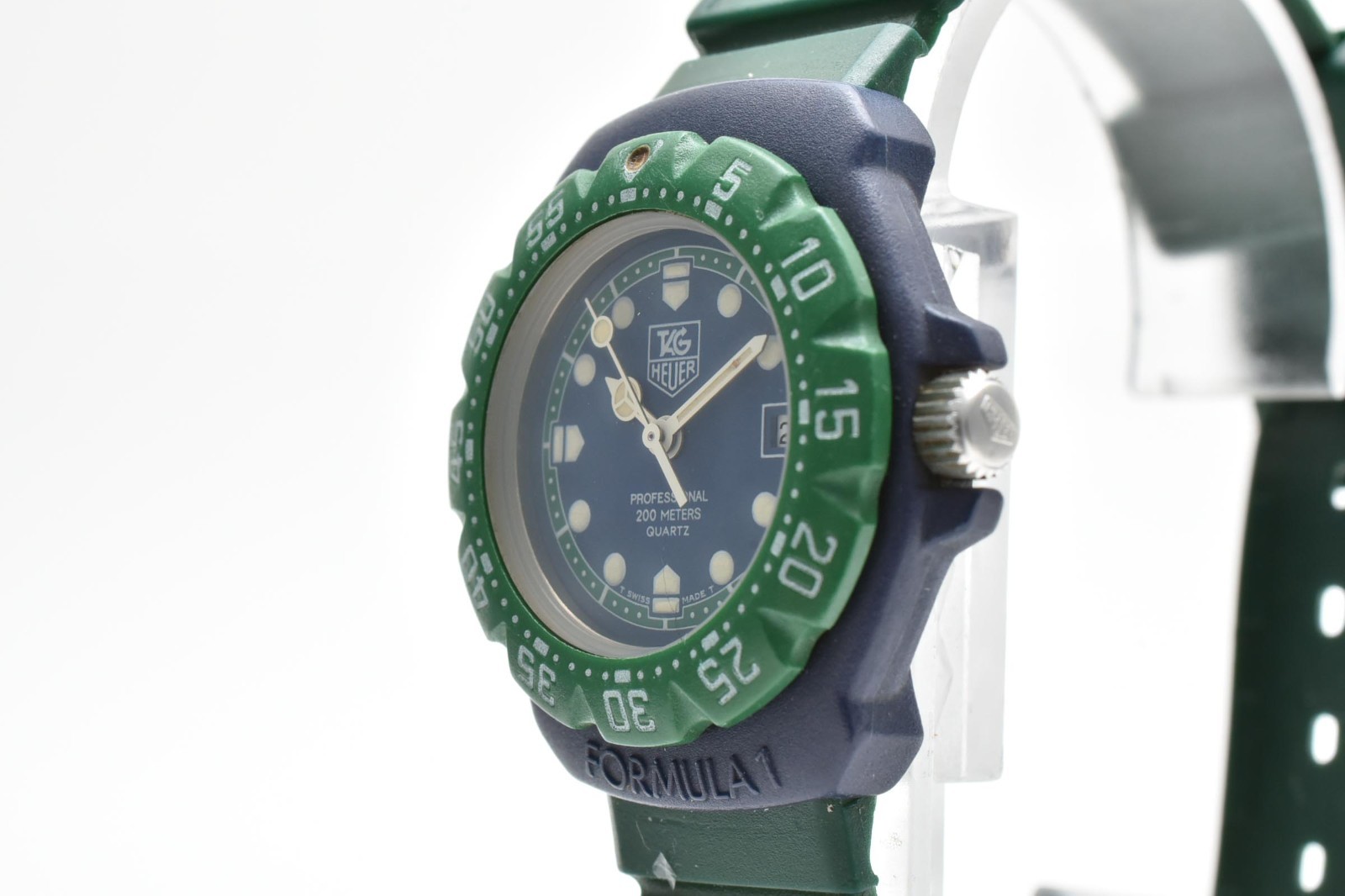 [N MINT] TAG Heuer Formula 1 Professional 362.508 Green Quartz Watch JAPAN