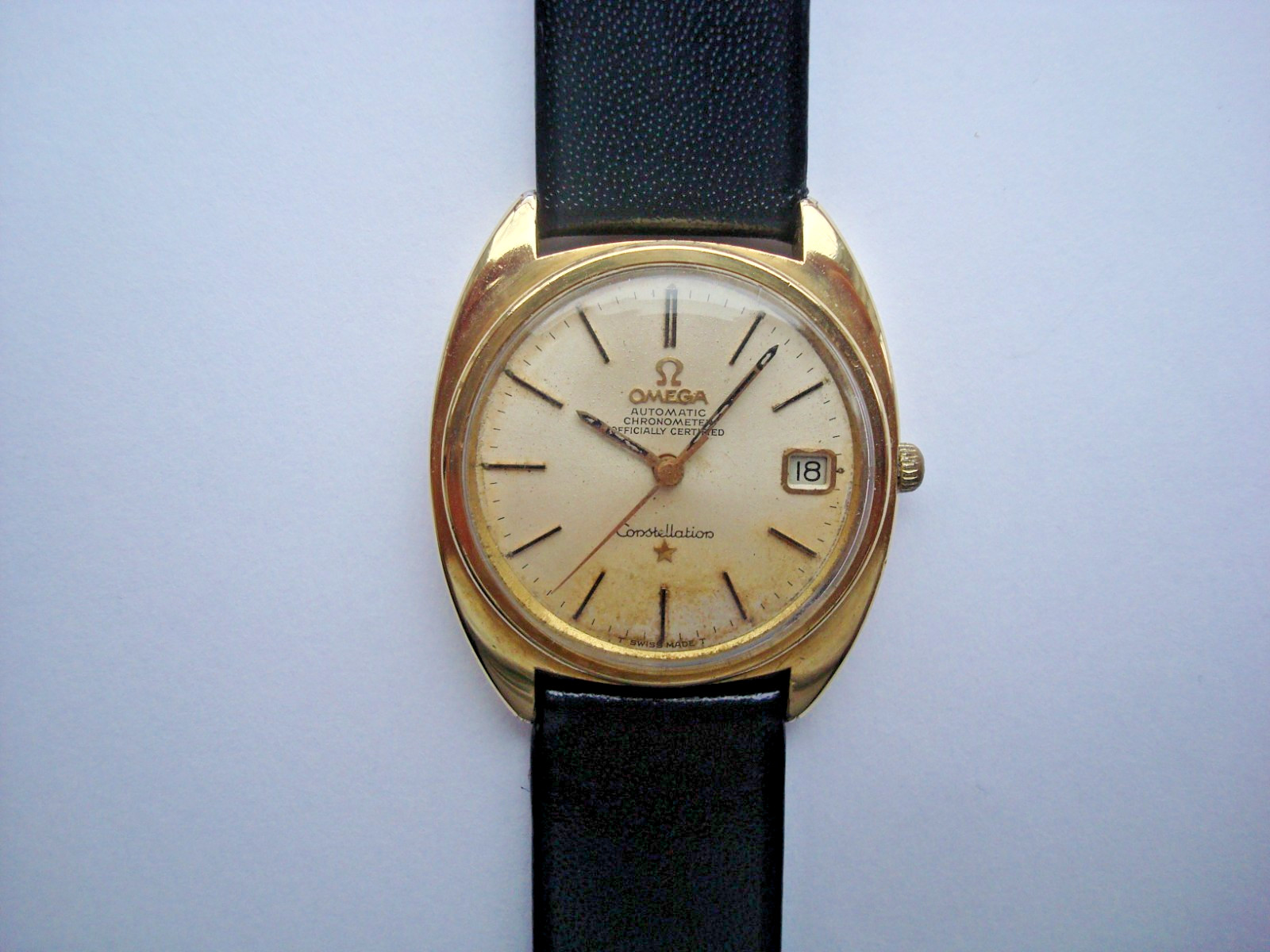 Omega Constellation Chronometer 561 Mens Automatic Watch 24j. 5 Pos. Date Runs