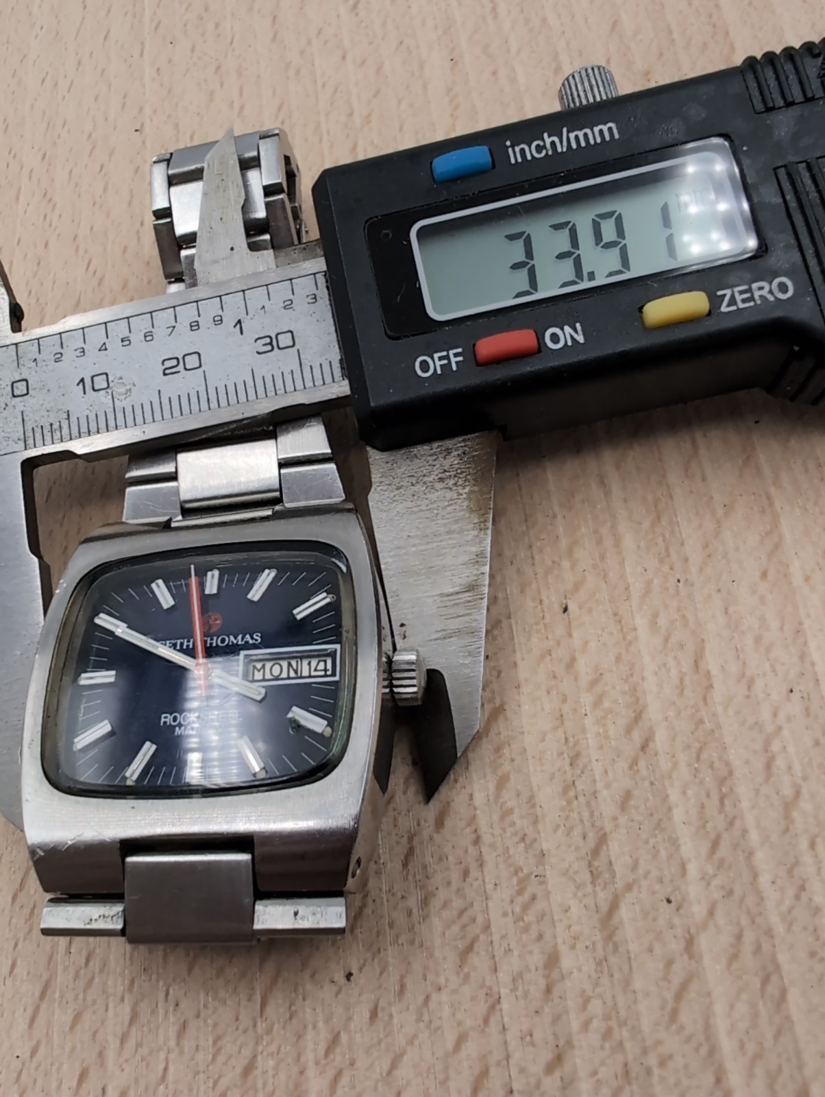 Vtg Roamer Rockshell Mark V Made For Seth Thomas Automatic Watch