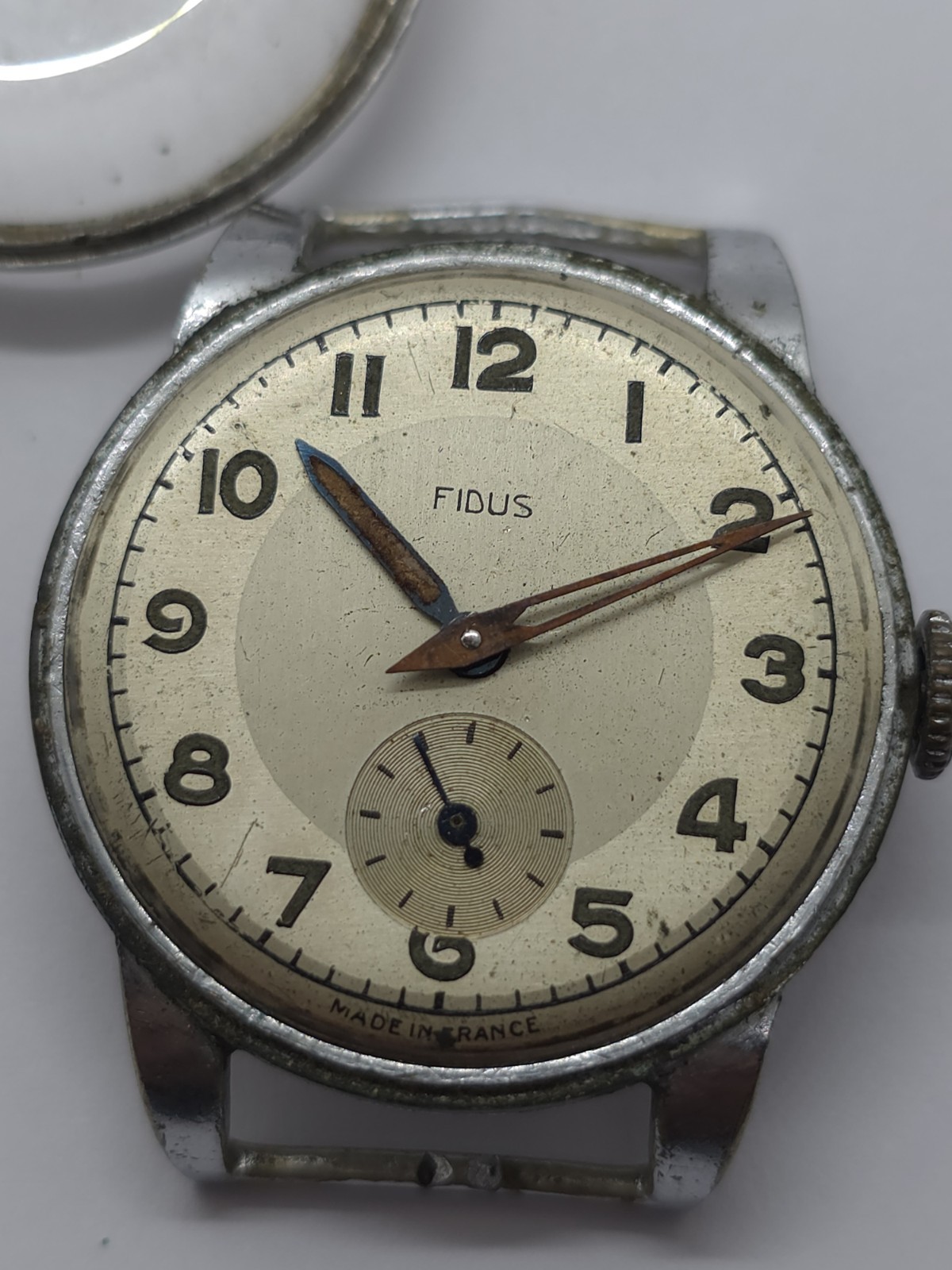 Vintage Fidus Military WWII Watch Movement Cal. Cupillard 233 Good Balance Sprin
