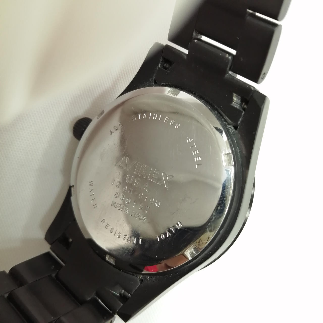 AVIREX Black 12AX-010M Quartz Watch