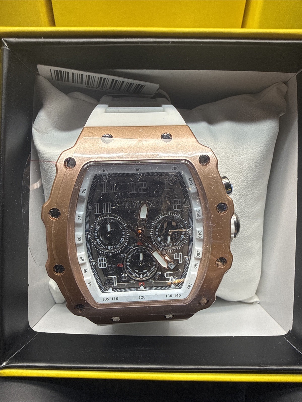 Invicta Racing Nitro Gen Men’s Chronograph Watch Rose Gold White 43mm