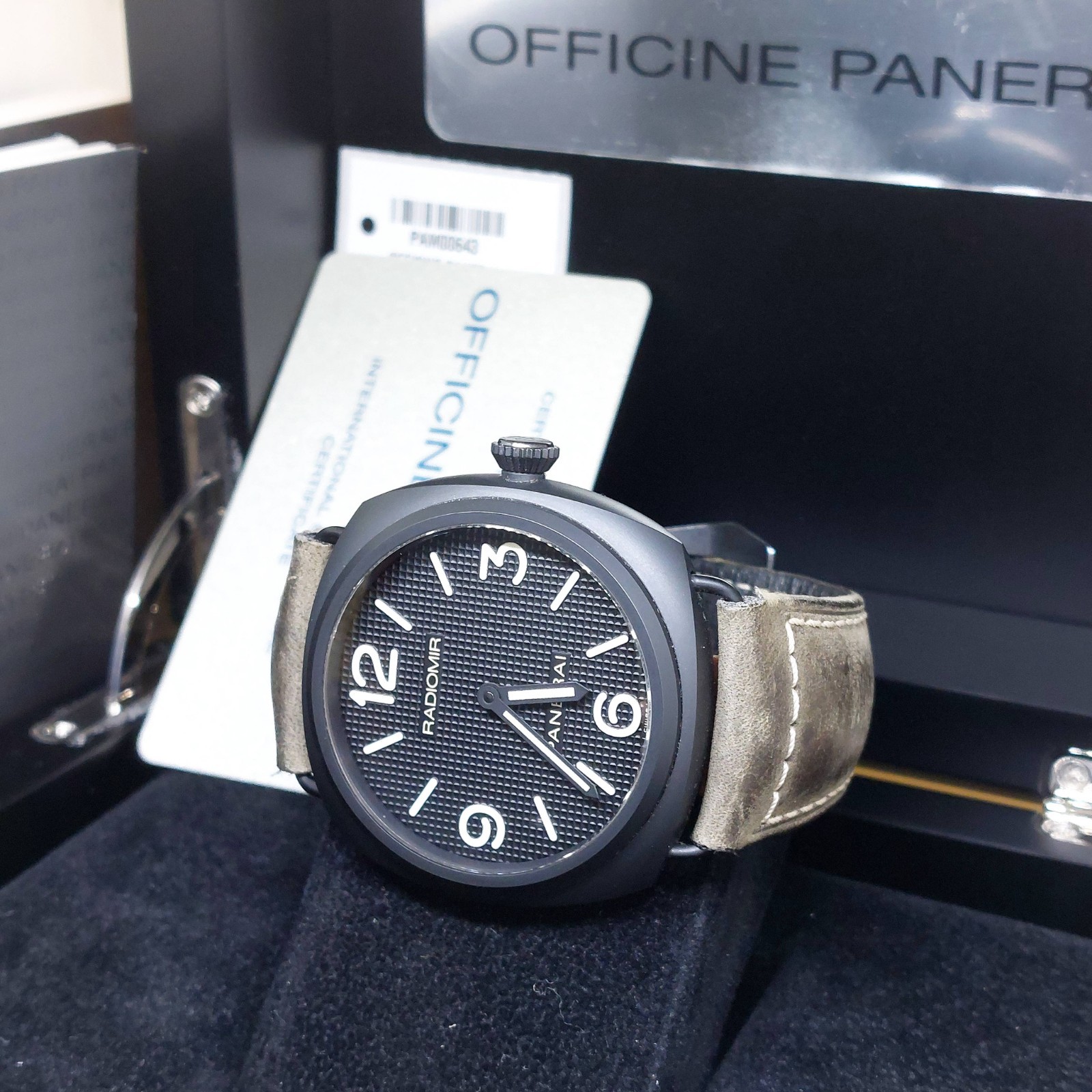 Panerai 45mm Ceramica Black Hobnail Dial Radiomir Black Seal REF: PAM00643 (15)