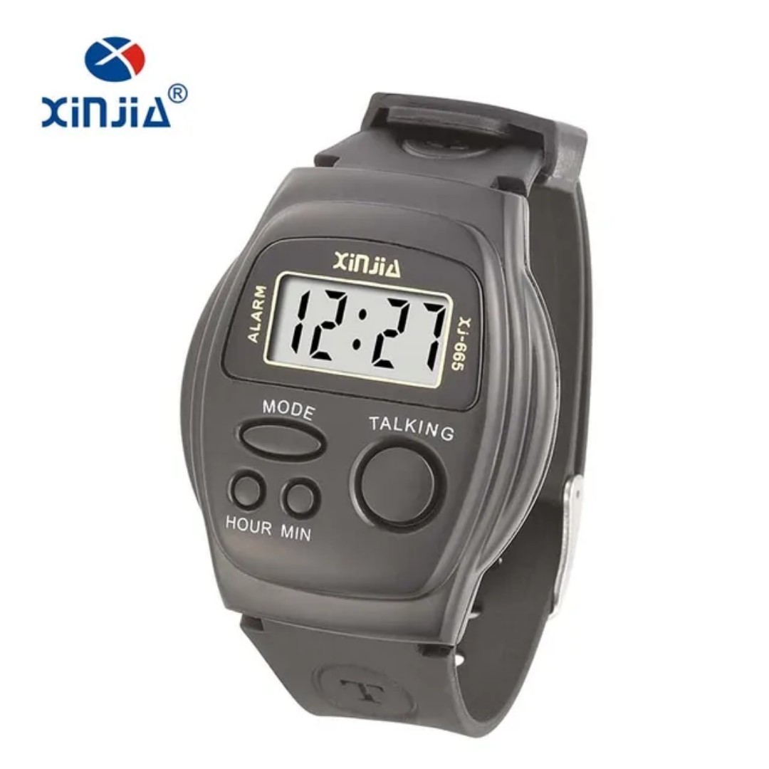 English Talking Female Voice Watch for Seniors Elderly Blind Visually Impaired