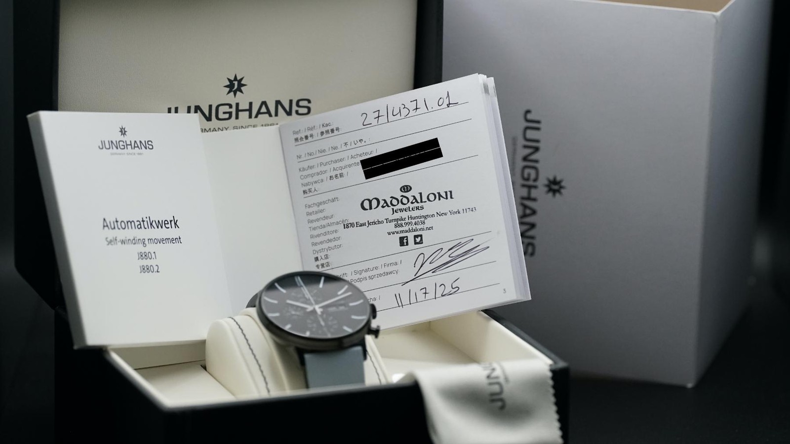 2025 Junghans FORM A Chronoscope English Date 27/4371.01 42mm