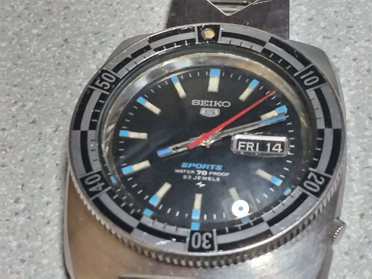 Seiko 5126-8130 5 Sports Original Automatic Vintage Watch Working Japan