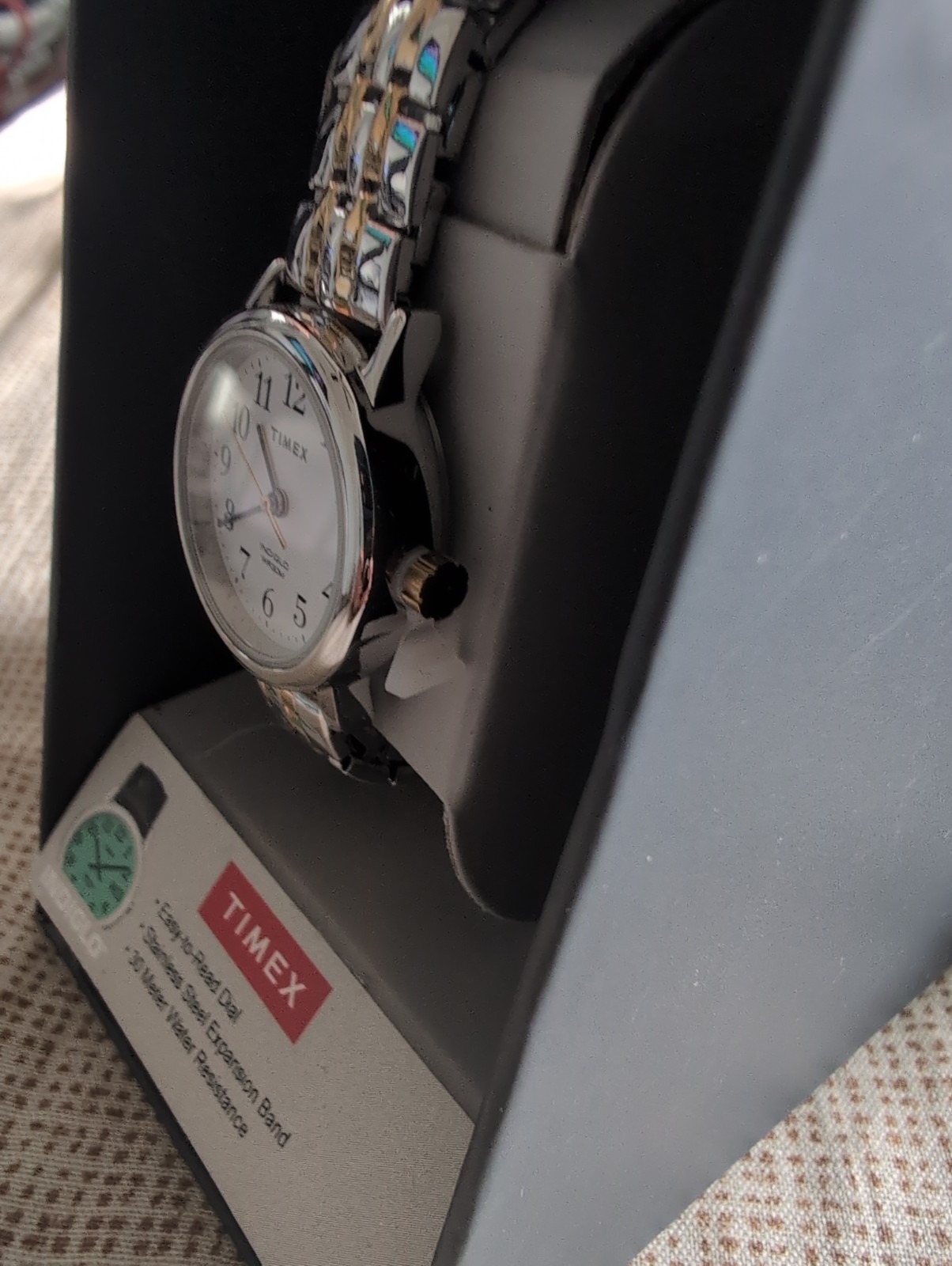 Timex Women’s Easy Reader Stainless Steel Watch T2P298JT – Two toned – New