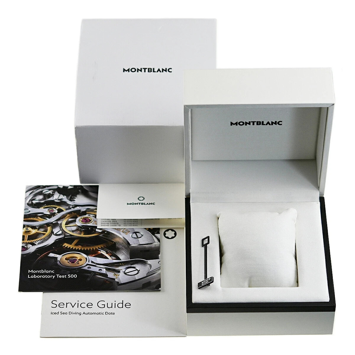 Montblanc 1858 Iced Sea Automatic Date Ceramic Steel Blue Dial Men’s – MB129369