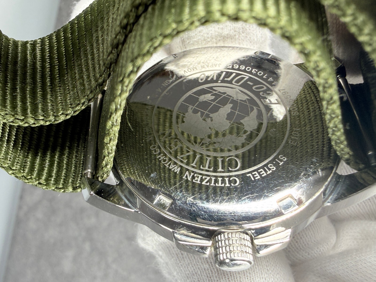 Citizen Garrison Eco-Drive E101-S006597 37mm Field Watch Day Date WR100