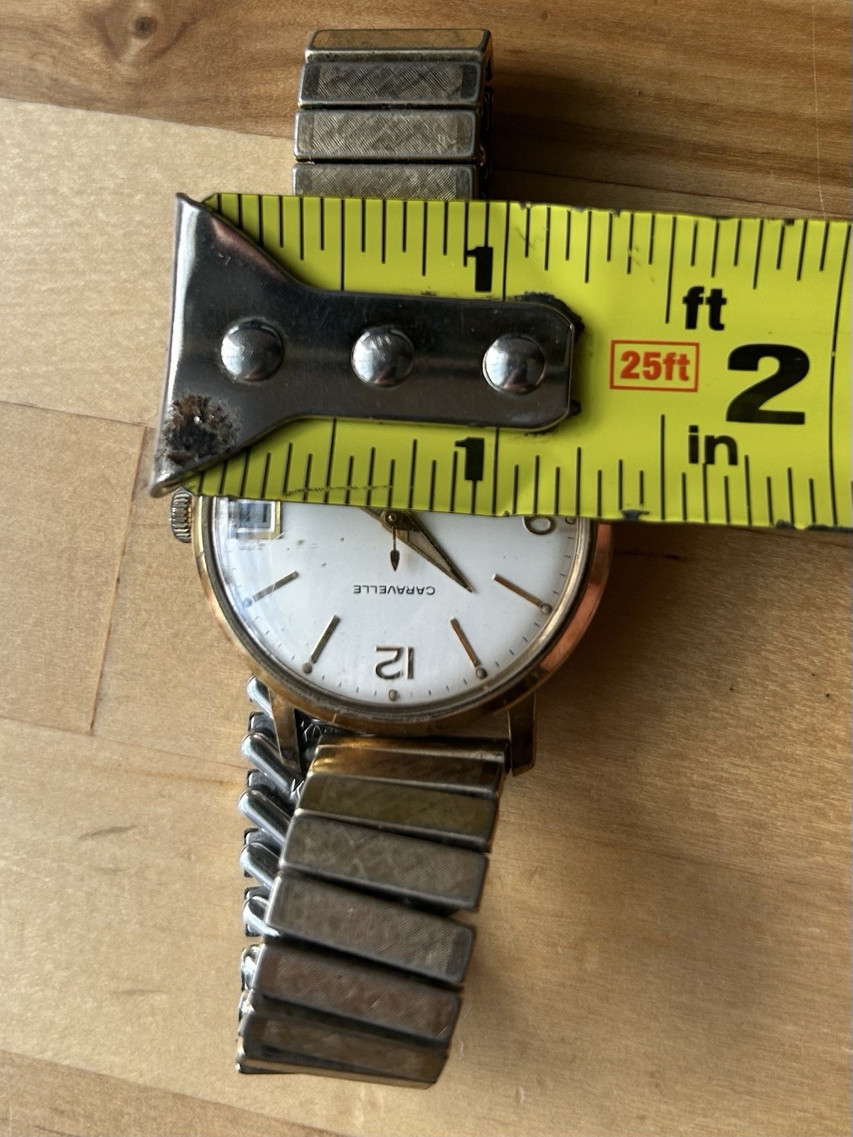 Vintage Caravelle Men’s Watch Water Proof Gold Filled Appears To Run