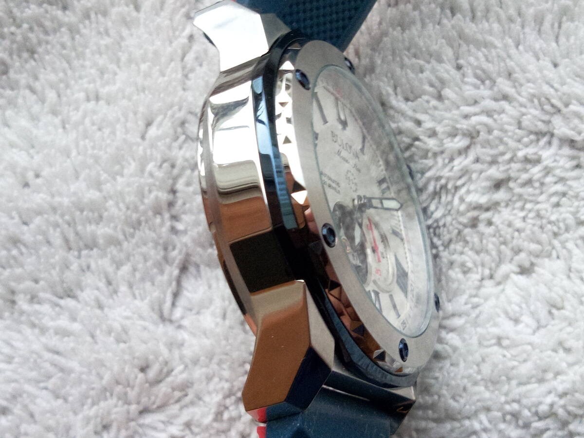 BULOVA Marine Star 98A225 Men’s Automatic Watch with Exhibition Case Back