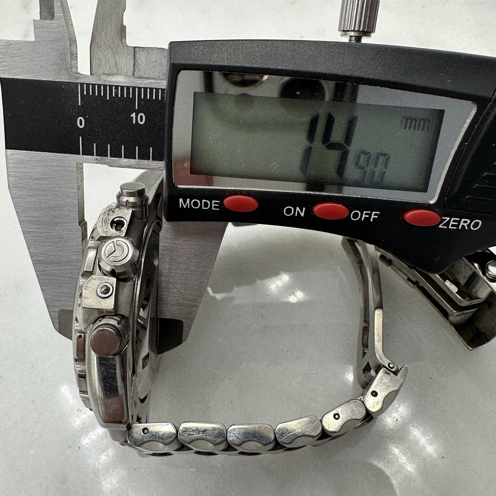 Sector Diver 600 G. Chronograph 200M Titanium 44mm, Wrist Sz. 6.5” Working, READ