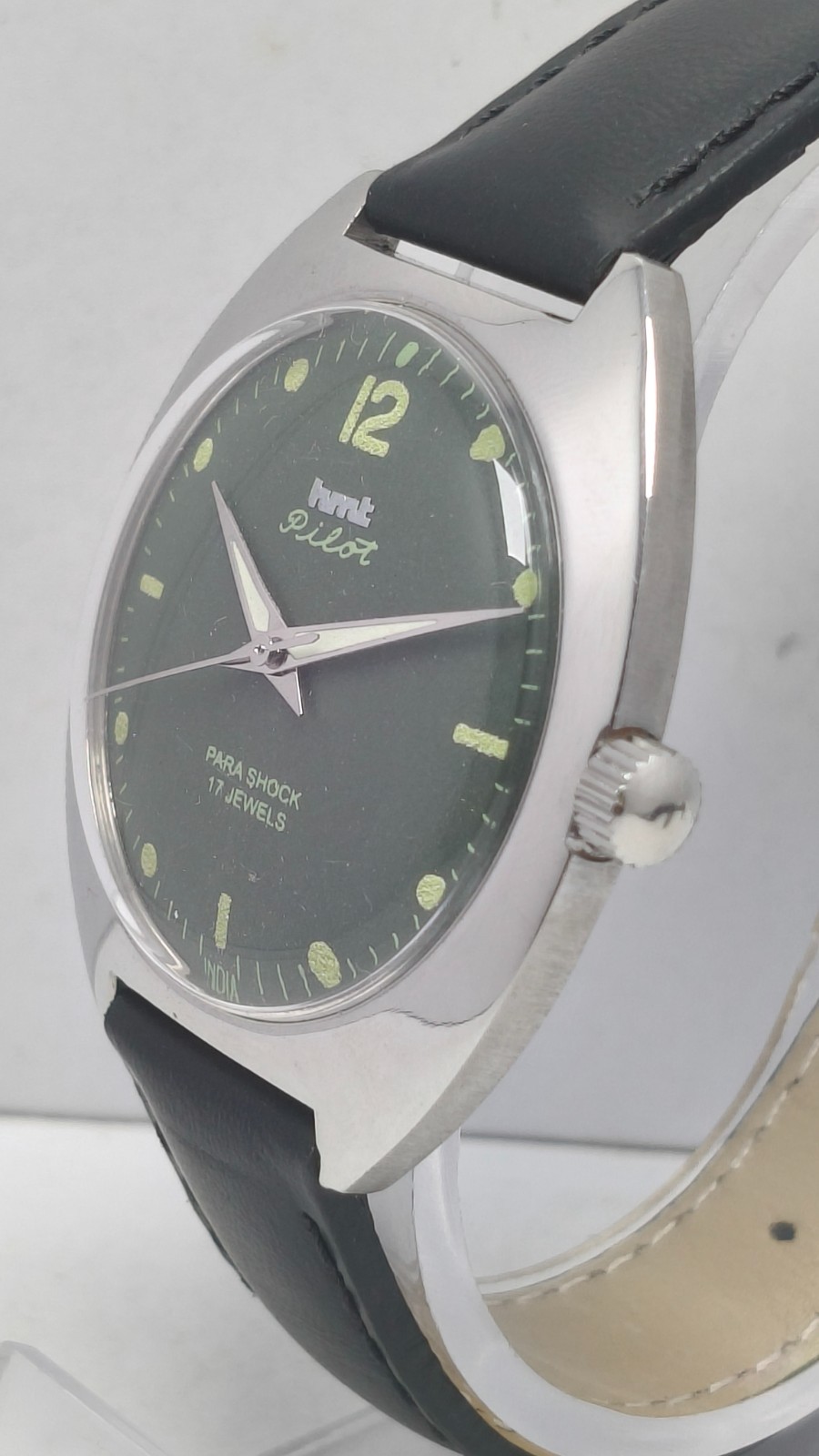 HMT Pilot 17 Jewels Hand Winding Wrist Watch For Men’s In Working Condition