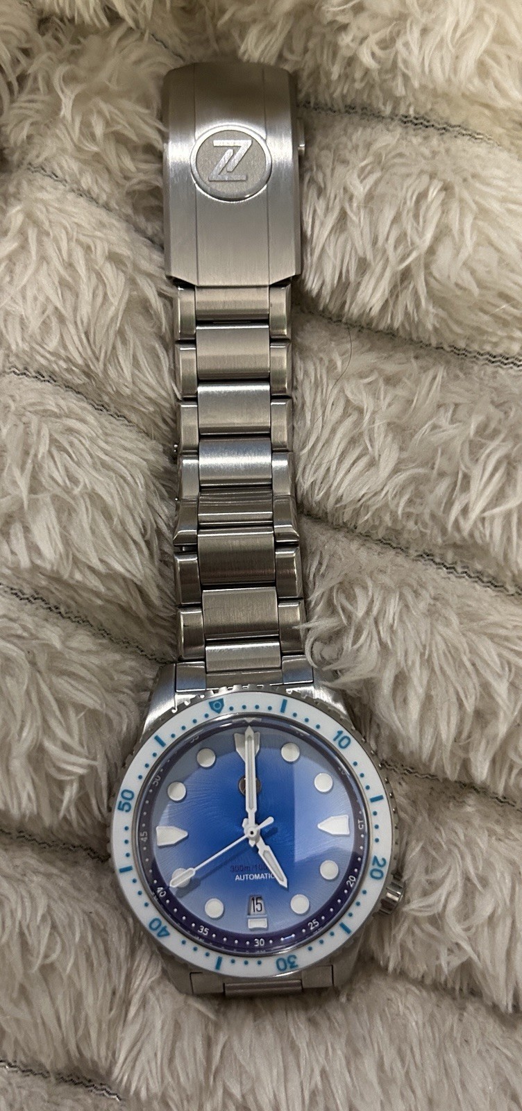 Zelos Mako 300m Automatic Blue Lagoon Diver Watch 40mm