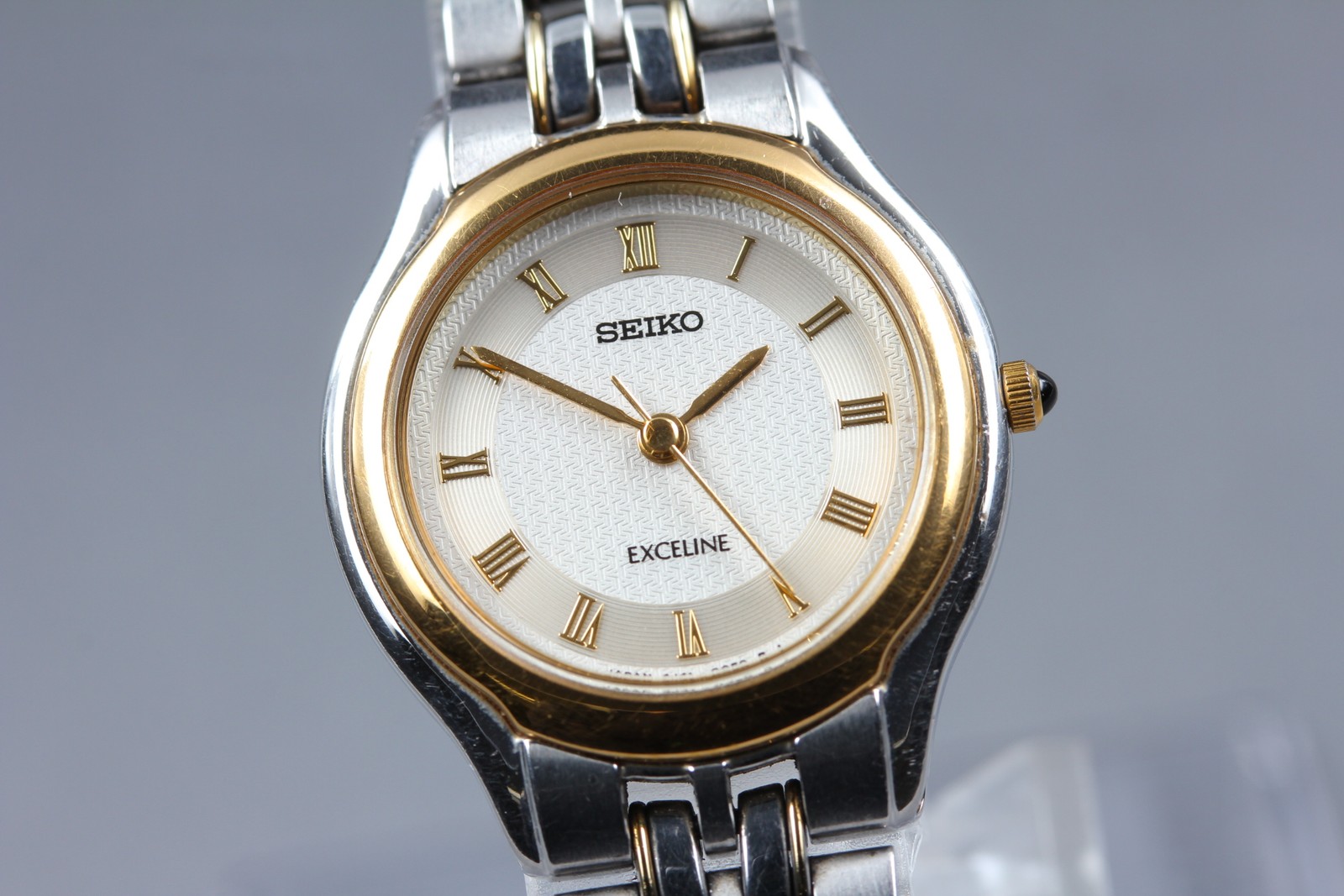 Vintage 1995[Near MINT] Seiko Exceline 4J41-0030 Gold Roman 24m Qz Ladies Watch