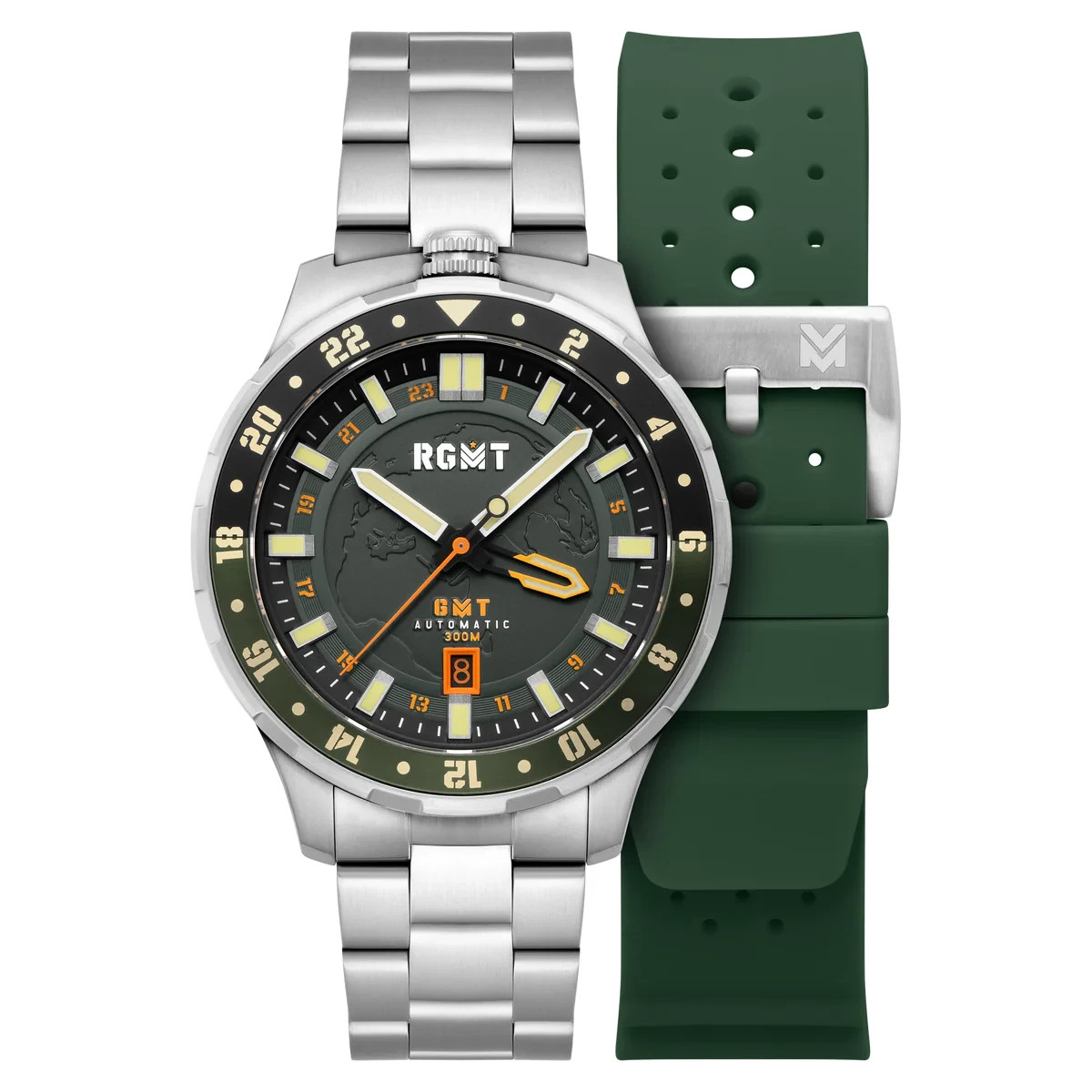 RGMT Globemaster Jungle Green GMT Automatic Watch