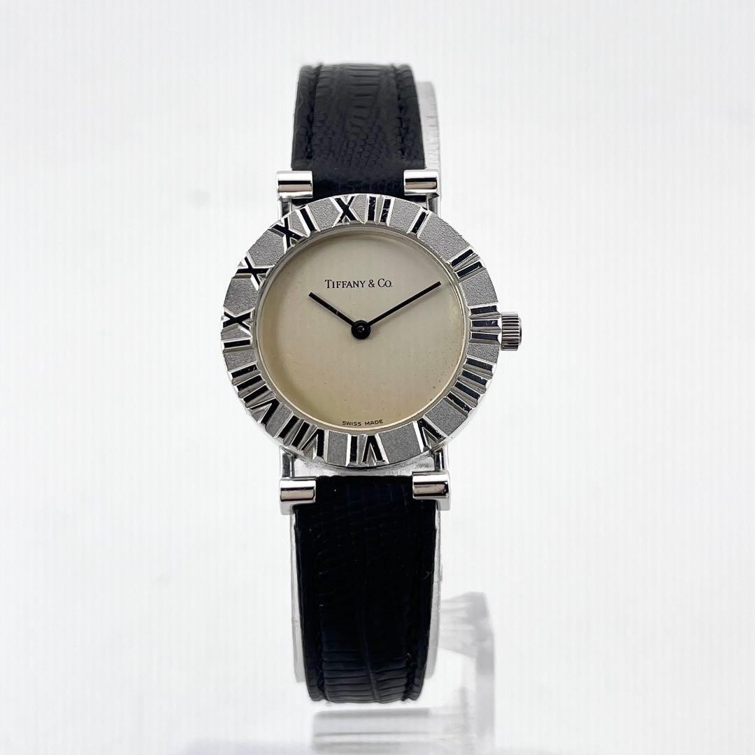 Tiffany Atlas Silver 925 Watch Ladies Quartz Steel Case