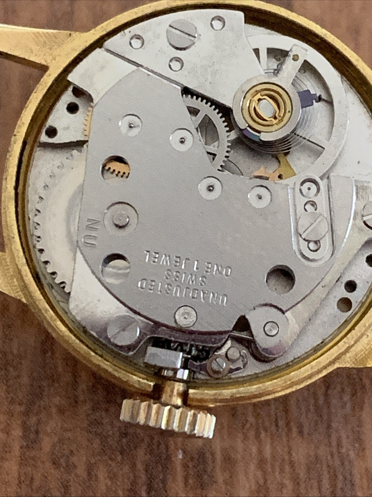Vintage Gisa Manual Wind Watch Over Wound Needs Repaired 1 Jewel