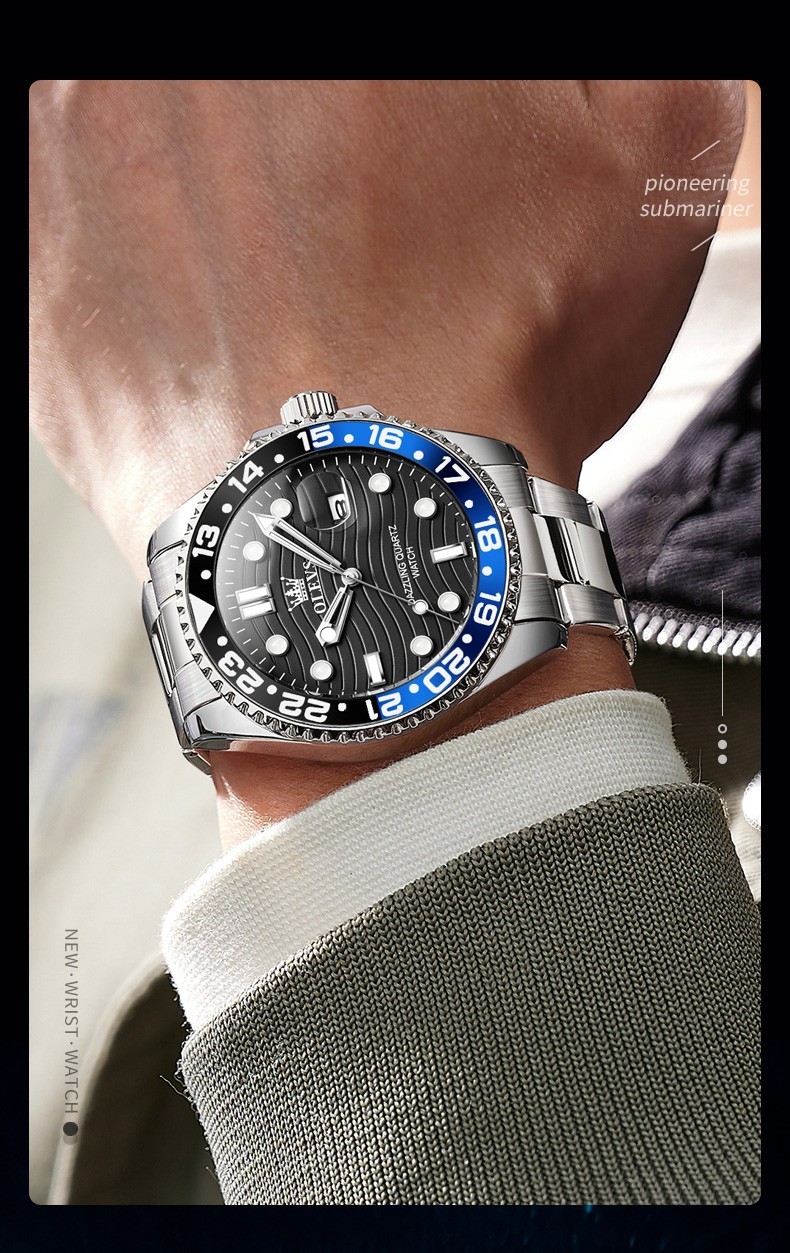 OLEVS 3610 Luminous Japan Movement Luxury Classics Male Gifts Quartz Wristwatch