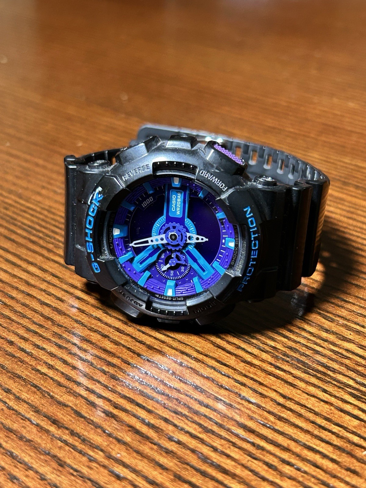 Casio G-Shock GA-110HC Wristwatch Hyper Color Digital – Blue / Purple