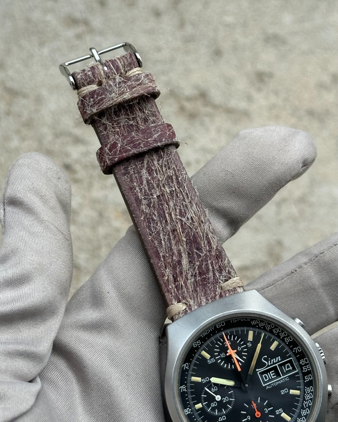 Vintage Sinn 157 Lemania 5100 Automatic Chronograph 40mm w/ Box