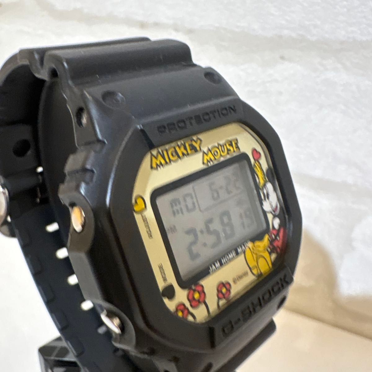 G-Shock JAM HOME MADE Mickey Mouse DW 5600 Quartz Used Watch Working Condition