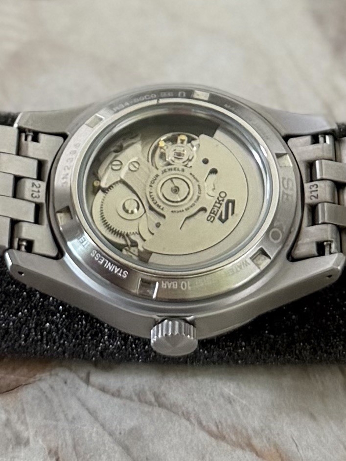 Seiko 5 SSK023 Men’s Automatic GMT Black Dial Stainless Steel Bracelet