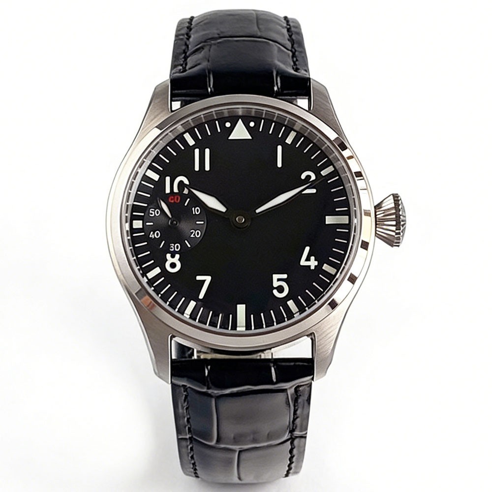 Tandorio New Sapphire Glass 42mm Hand-Wind Men Watches For Asia 6497 ST3600
