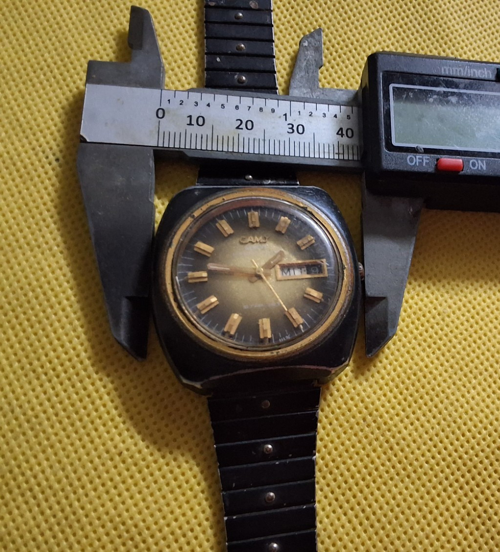 Vintage Camy Geneve Starjet Automatic 17 jewels Swiss Made Wrist Watch 40 mm.