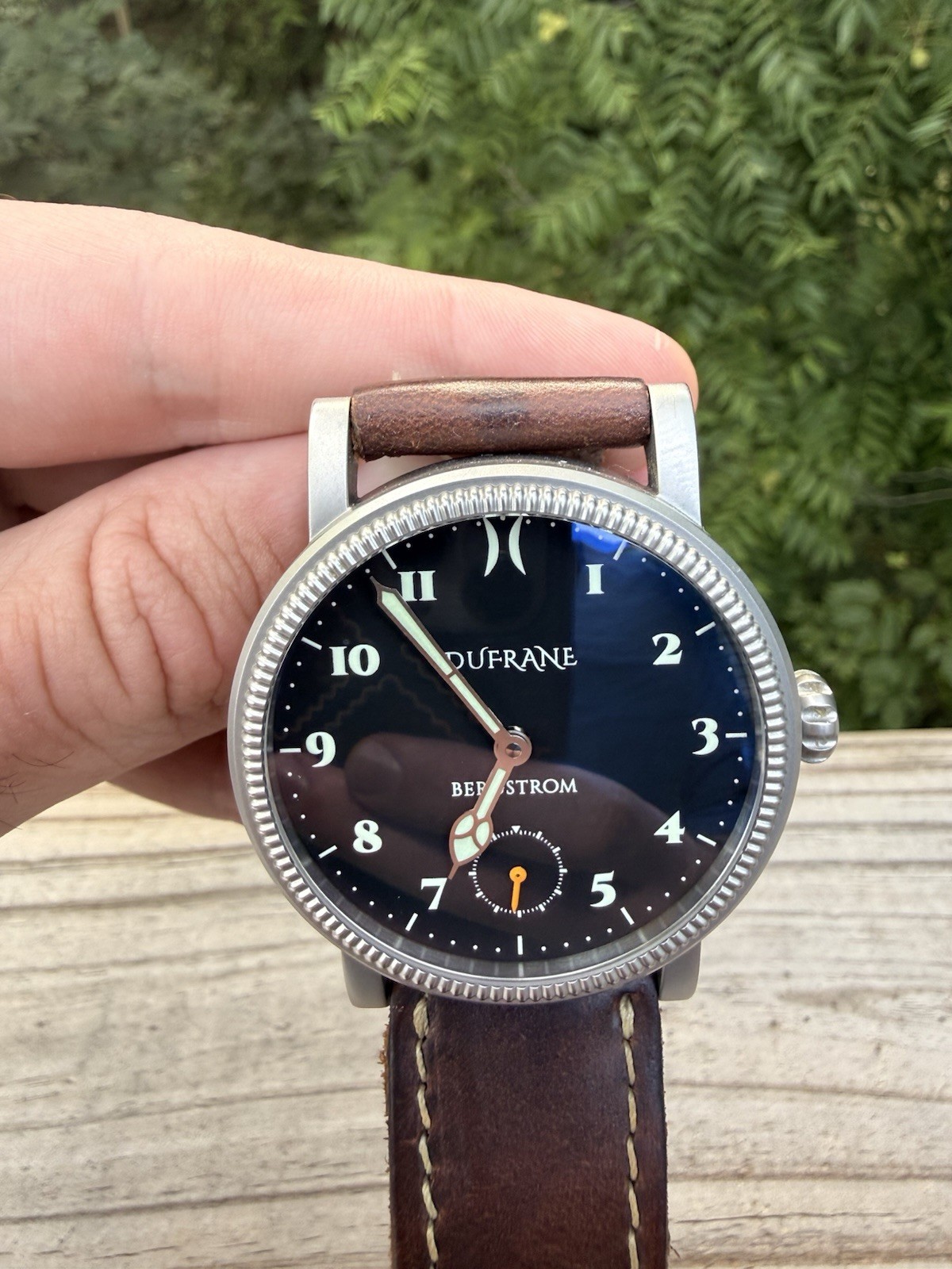 Dufrane Bergstrom Men’s Manual Wind Wrist Watch