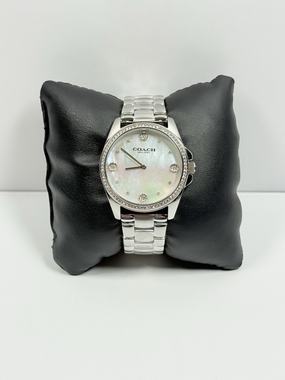 Coach Greyson Crystal Accent Mother-of-Pearl Dial 14504108 Women’s Watch