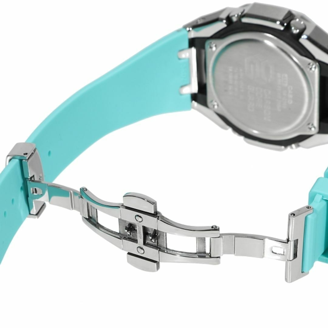 G-Shock GA2100 Custom Frosted Turquoise Rubber Band Casioak Stainless Steel Matt