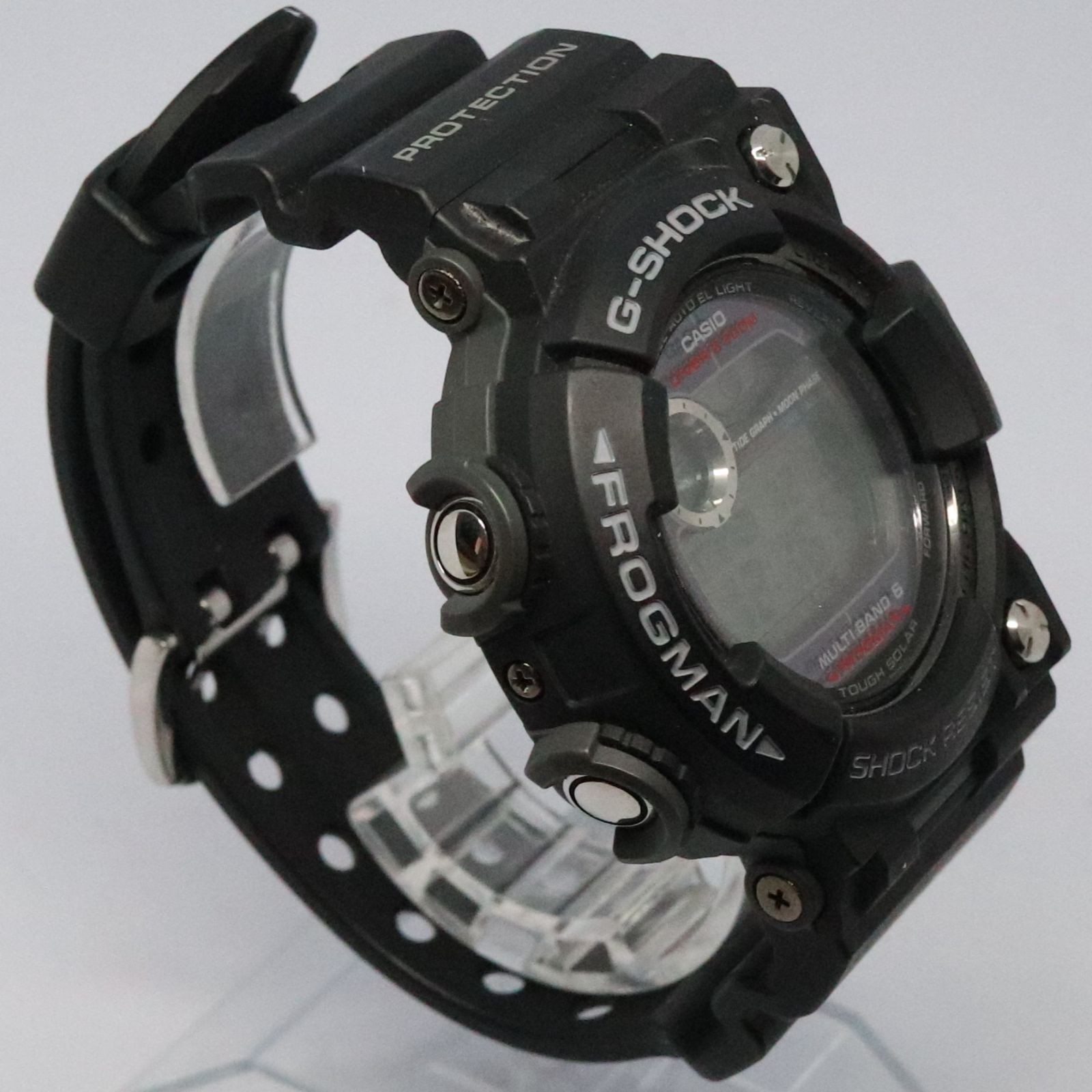 Working Item CASIO G SHOCK FROGMAN GWF 1000 1JF Good Condition Black Radio Solar