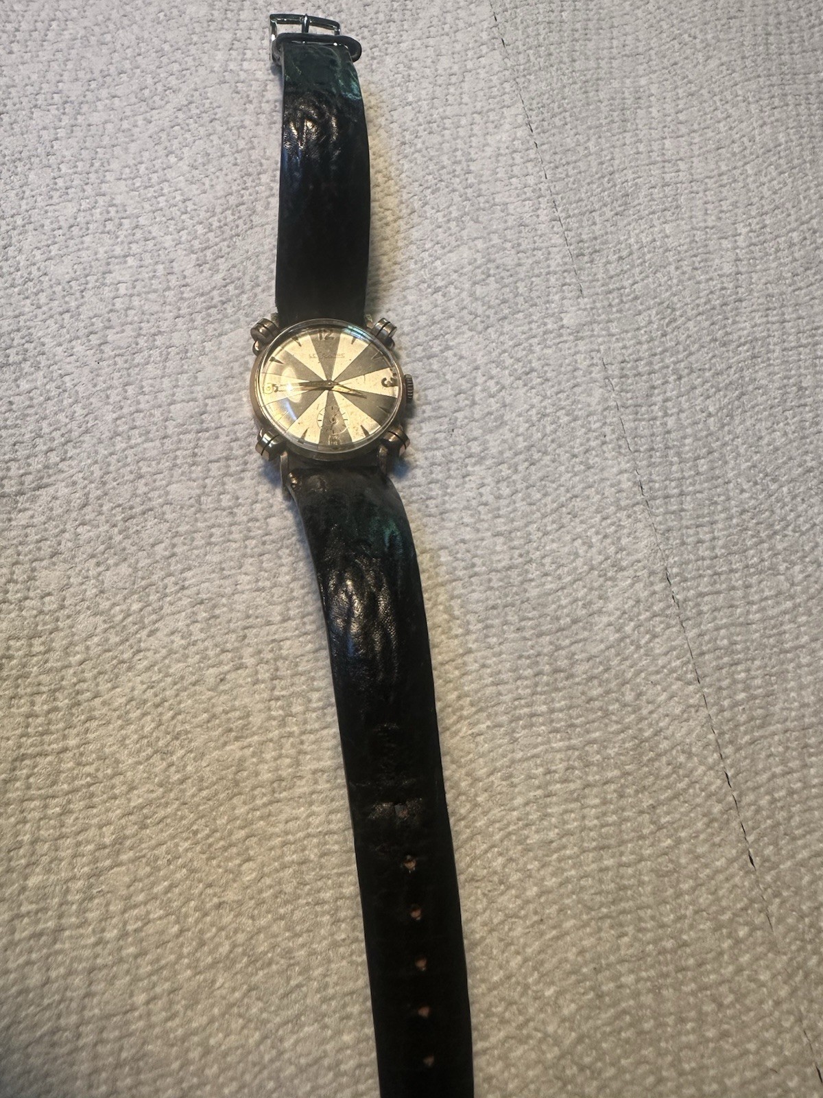 Vintage LeCoultre Men’s Wristwatch Running Original Geometric Dial 10K RGP