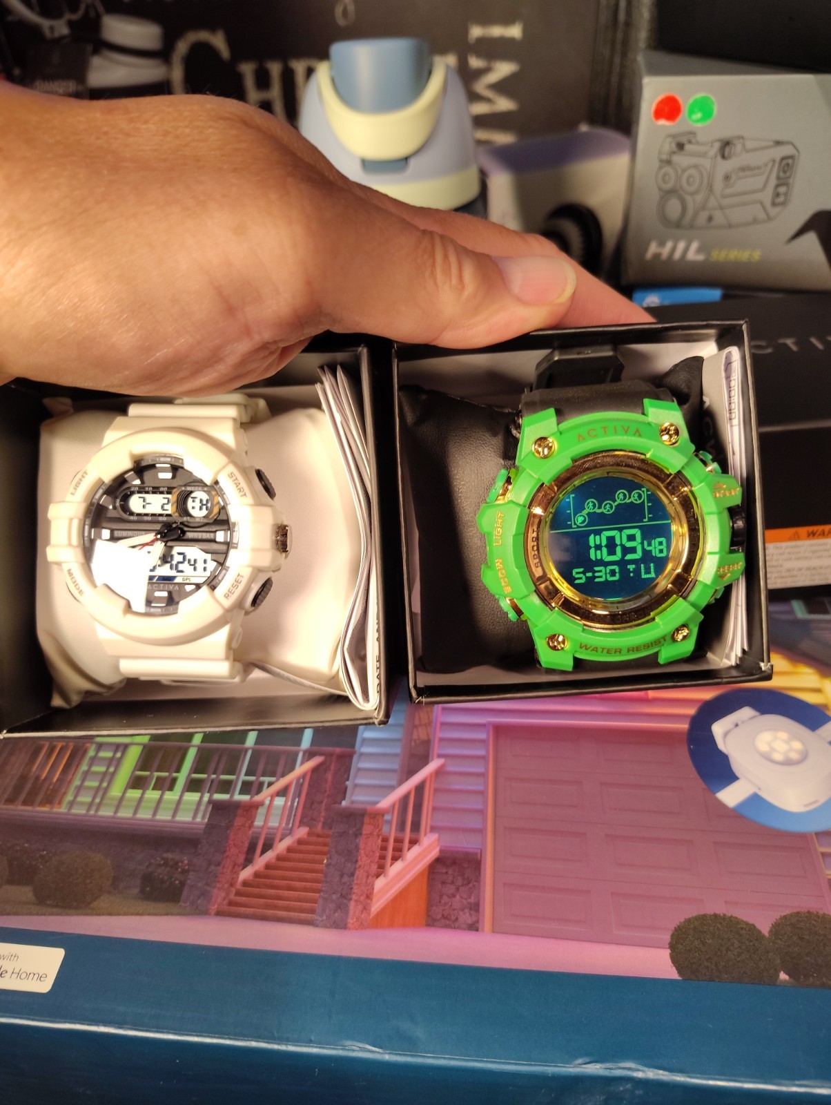Activa X Invicta Men’s Digital Watch DEAL! The Green Hulk & Frosty White. BOTH!