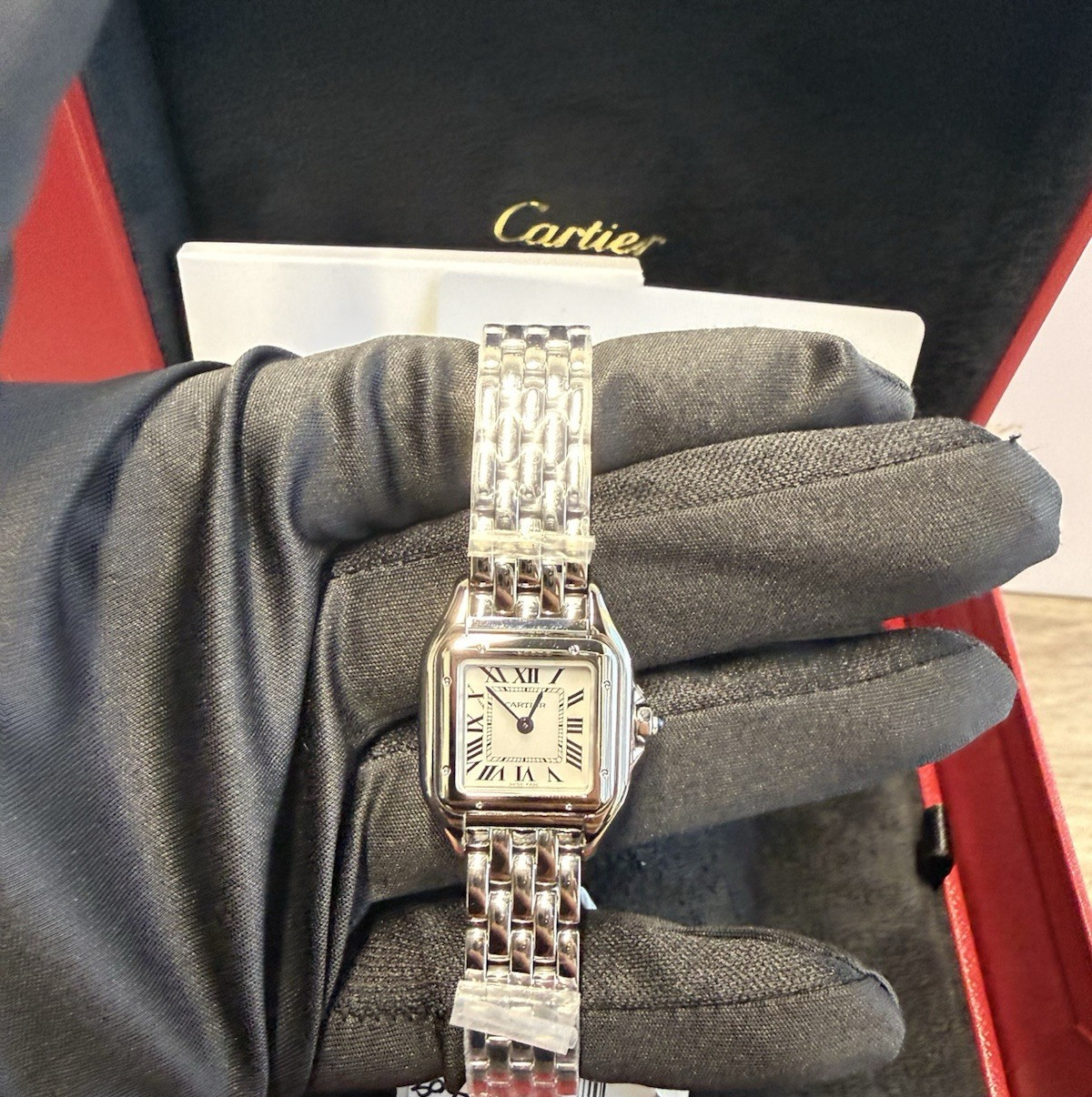 Cartier Panthere Small Model Quartz Stainless Steel Ladies Watch WSPN0013 UNWORN