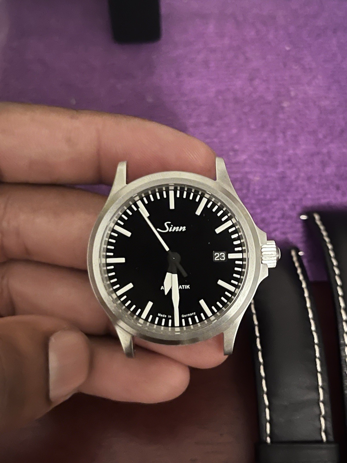 Sinn 556 I on strap, German watch men automatic