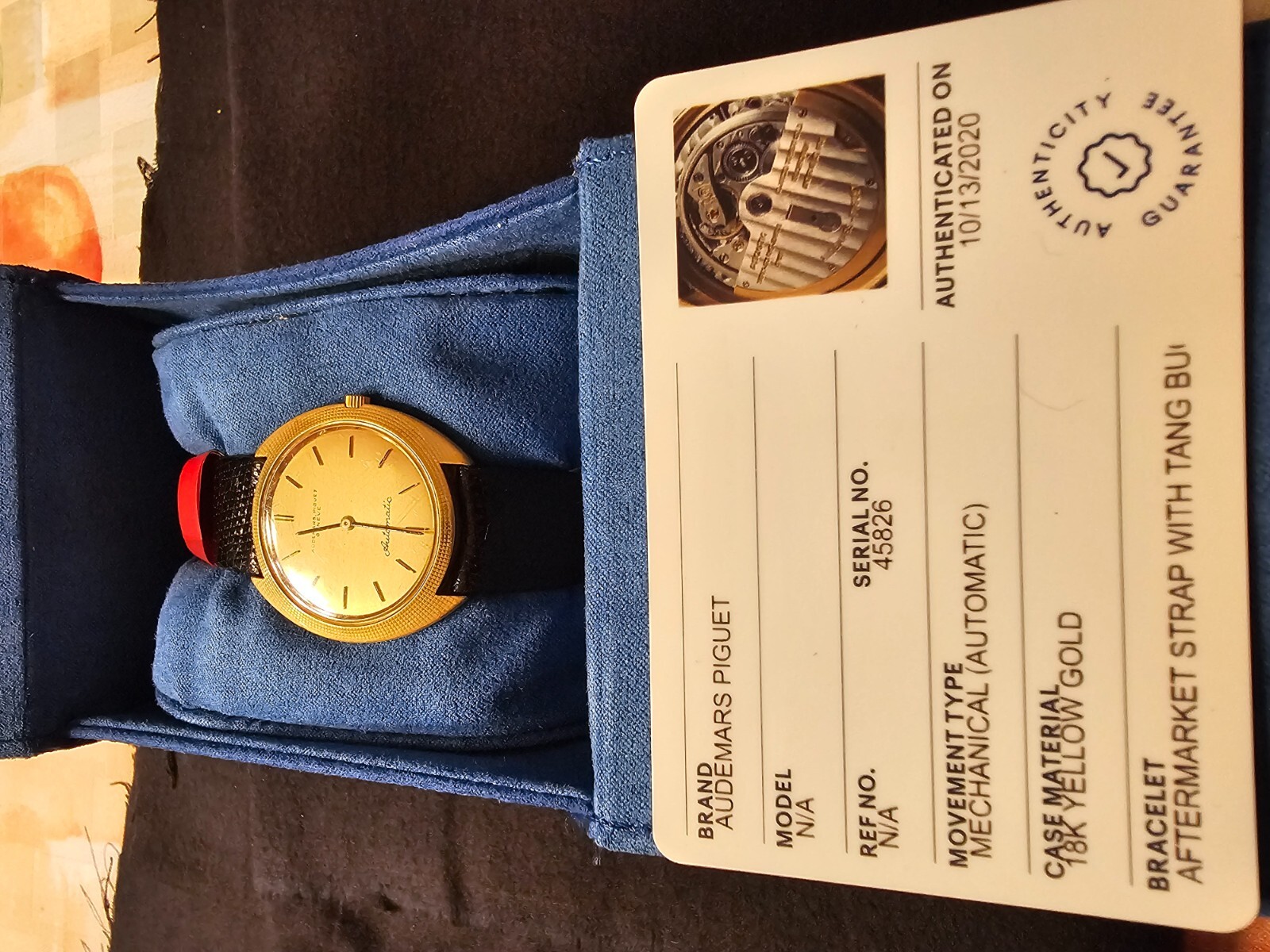 Audemars Piguet/AP Hobnail 18KYG Cal.K2120 Automatic Winding 1970 Watch