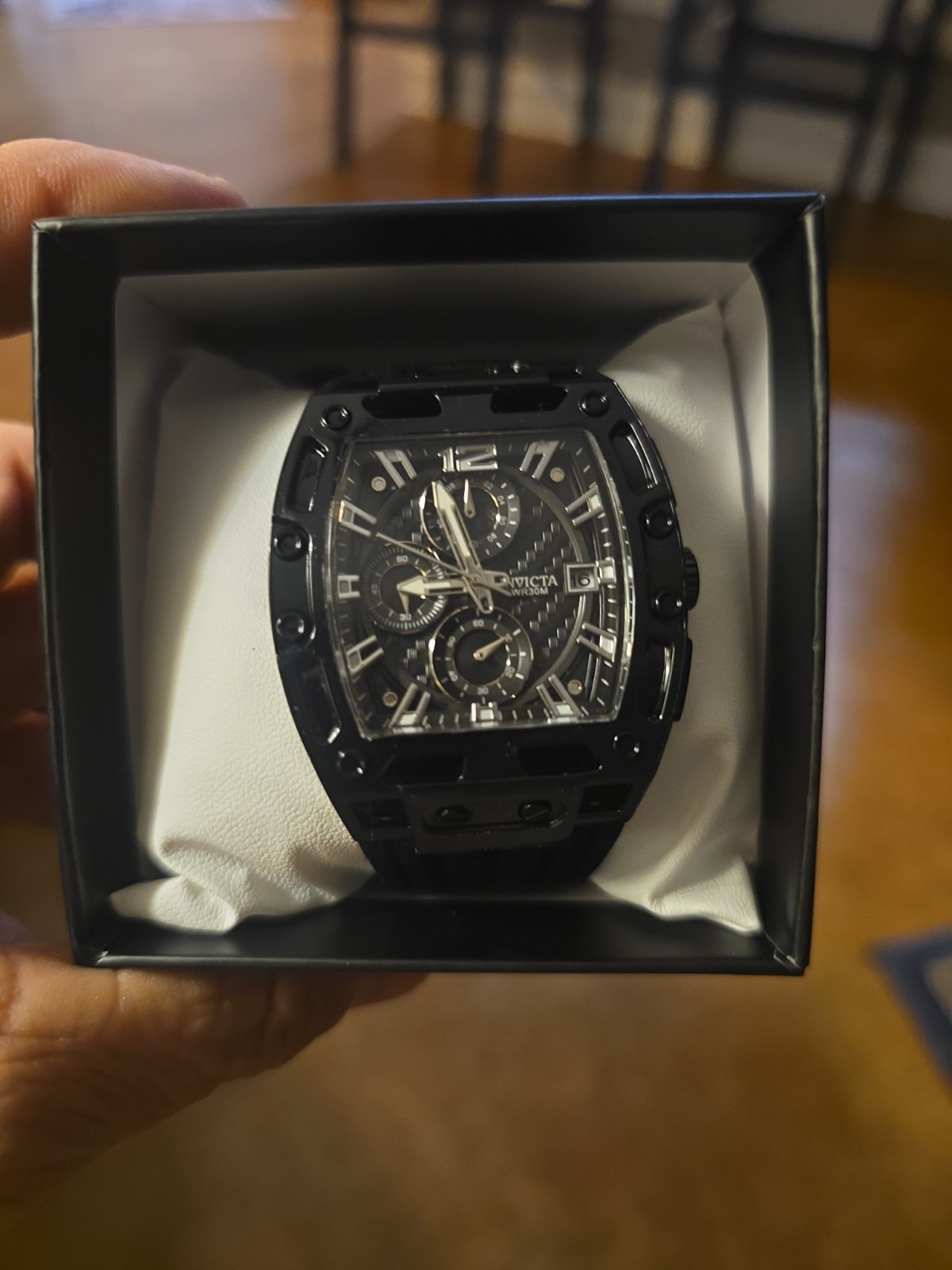 Invicta S1 Rally Men’s 42mm Black carbon ￼Chronograph Watch Model 70146 – NEW