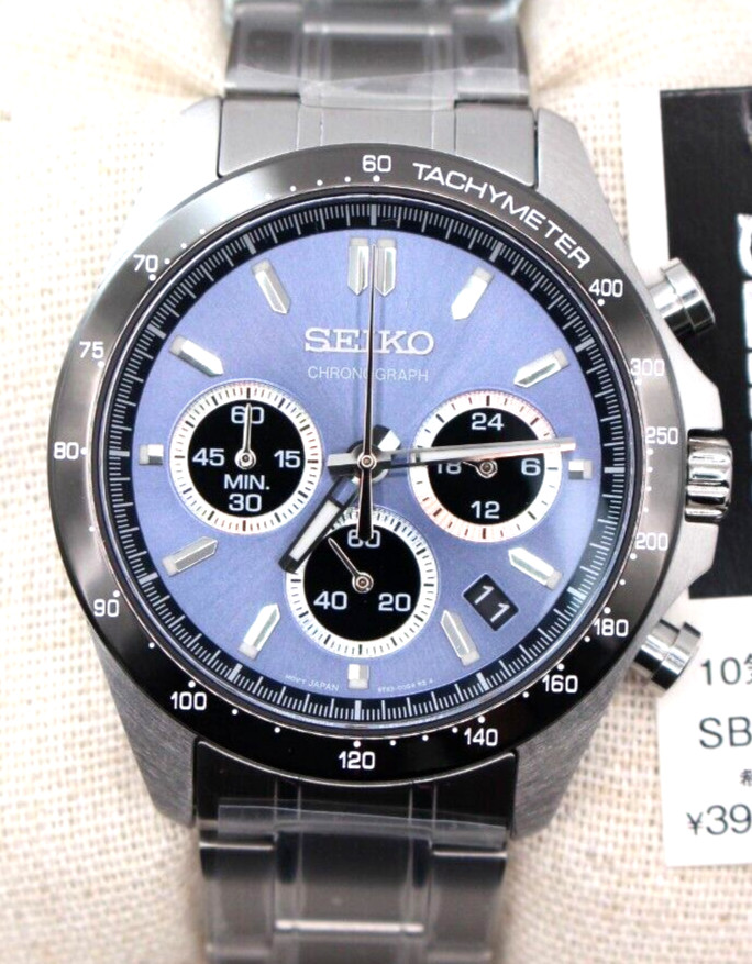 SEIKO Spirit SBTR027 Chronograph Quartz Men’s Watch Stainless Steel Authentic