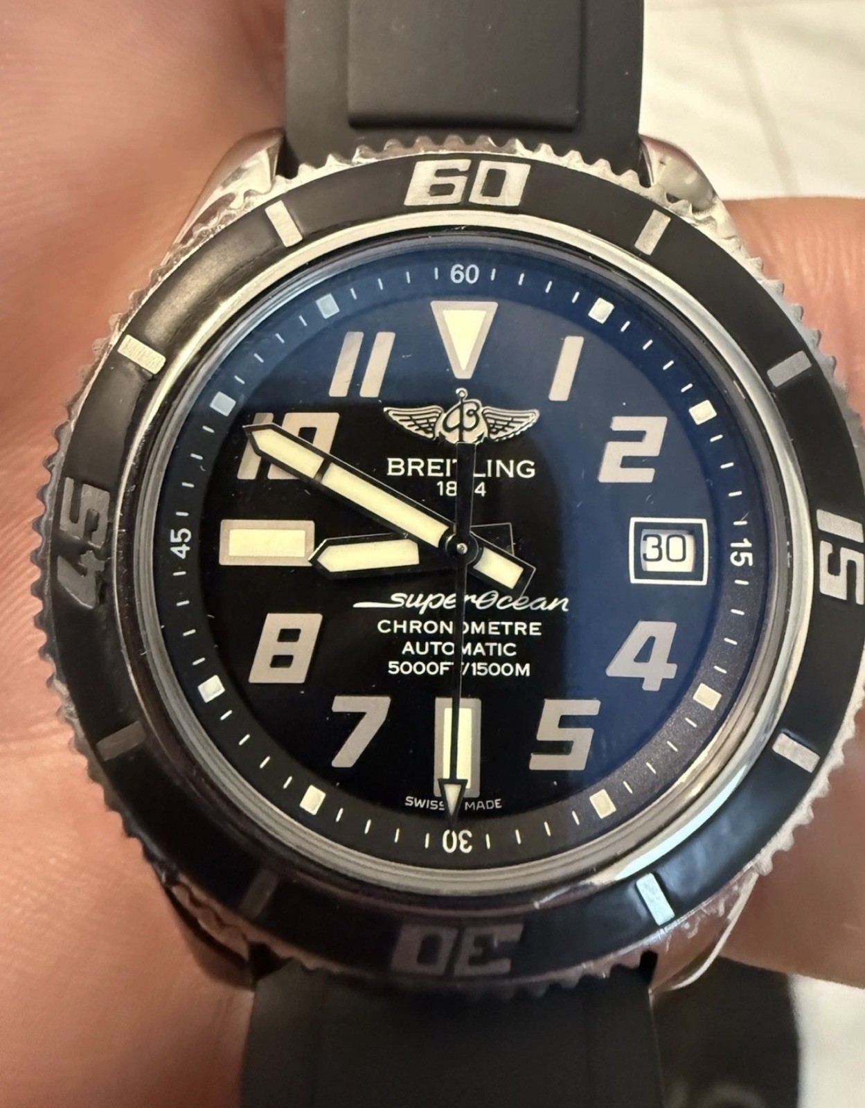 Breitling Superocean 42 Automatic Watch Fresh Service