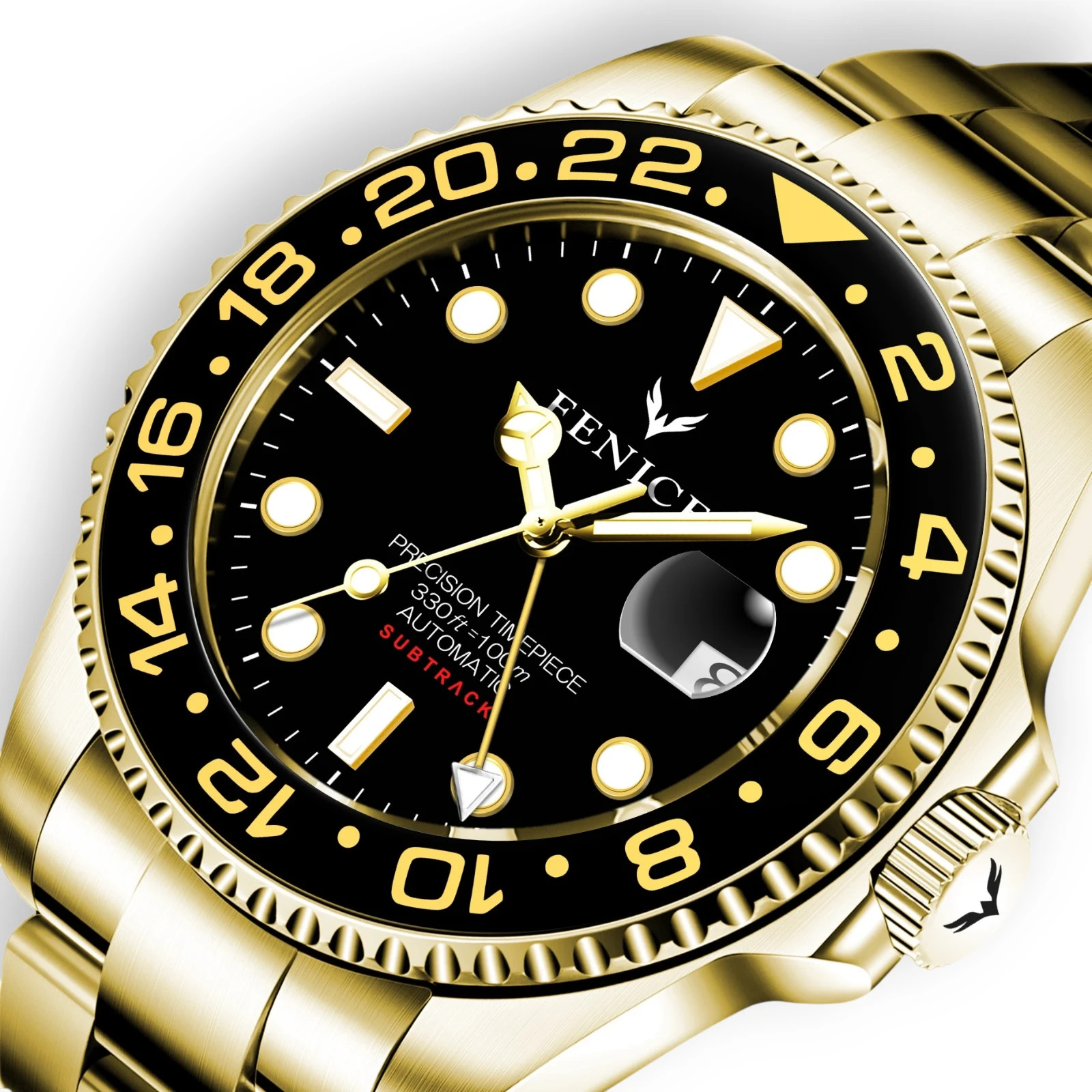 Phoenix Subtrack Midas GMT 10ATM Automatic Watch with Seiko NH34 Movement