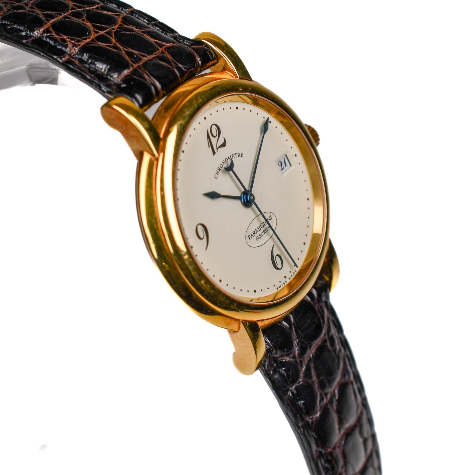Parmigiani Fleurier Basica 18k Rose Gold 37mm Ref C04440 Automatic Cal PF340