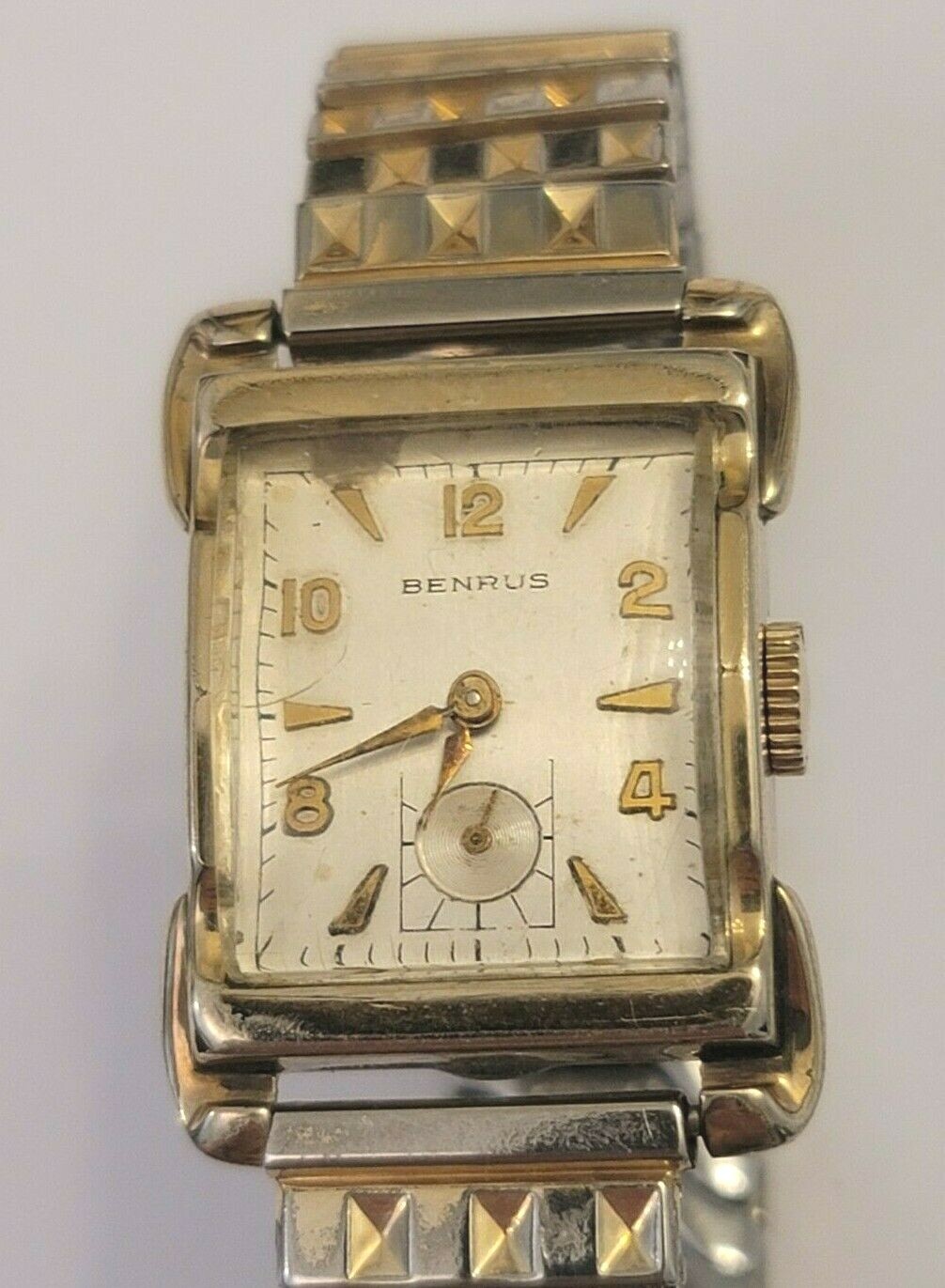 Benrus manual wind vintage watch swirl lugs AS IS for restoration