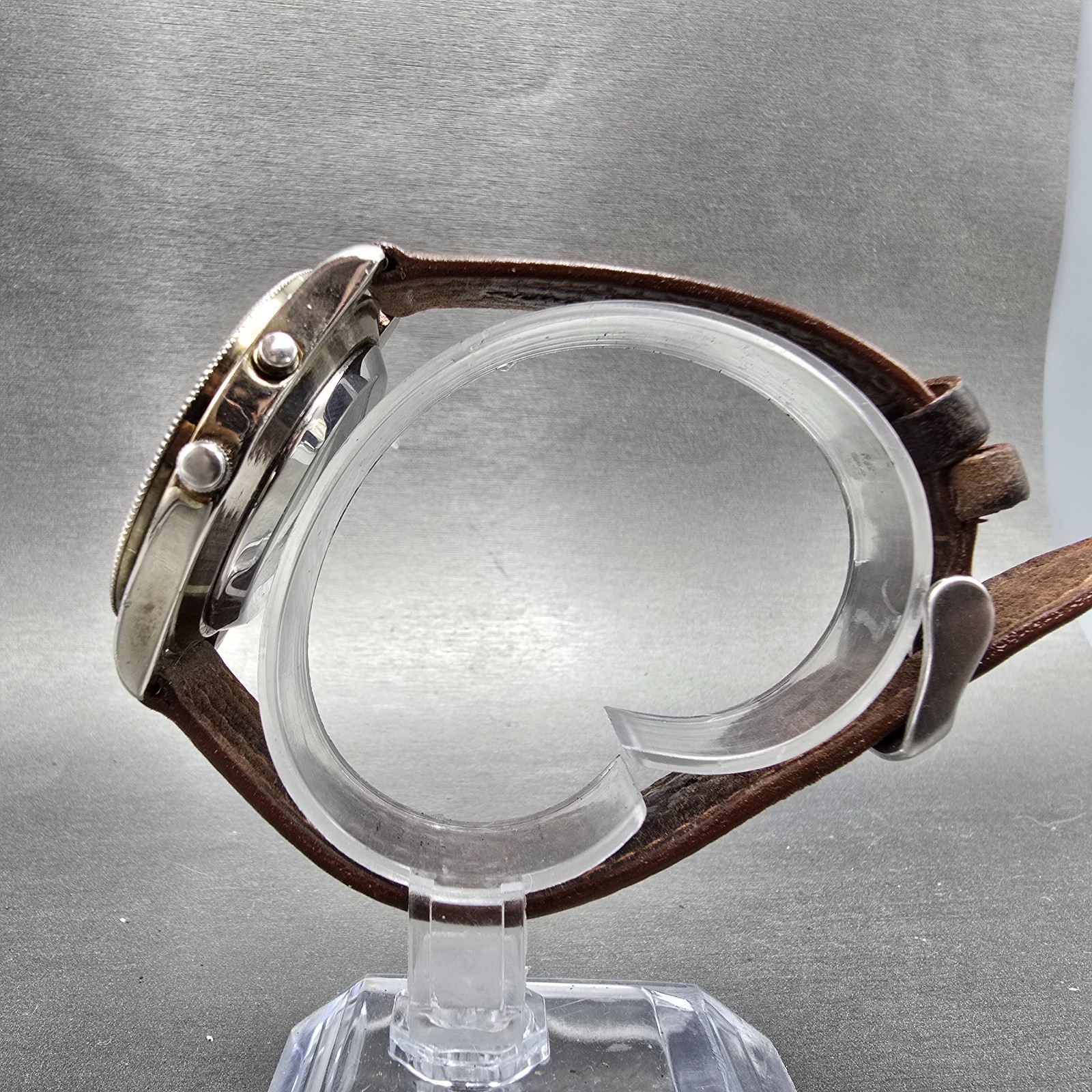 Eddie Bauer Watch Men 38mm Gray Dial Silver Tone Date Backlight Round New batt