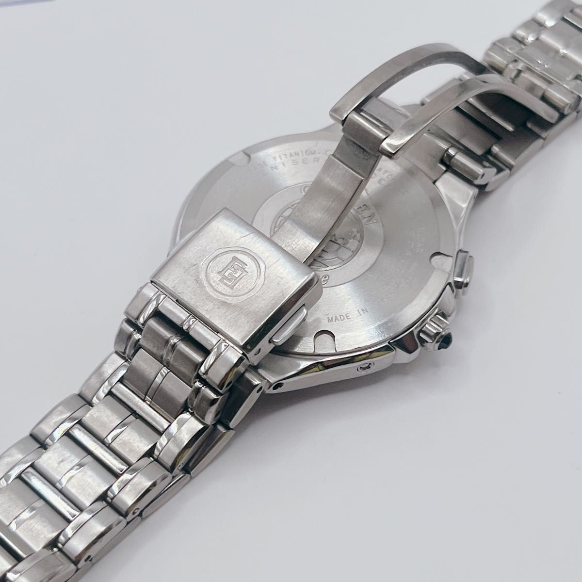 Excellent condition Rare CITIZEN Exceed H410 T005756 Radio Solar Titanium Men’s