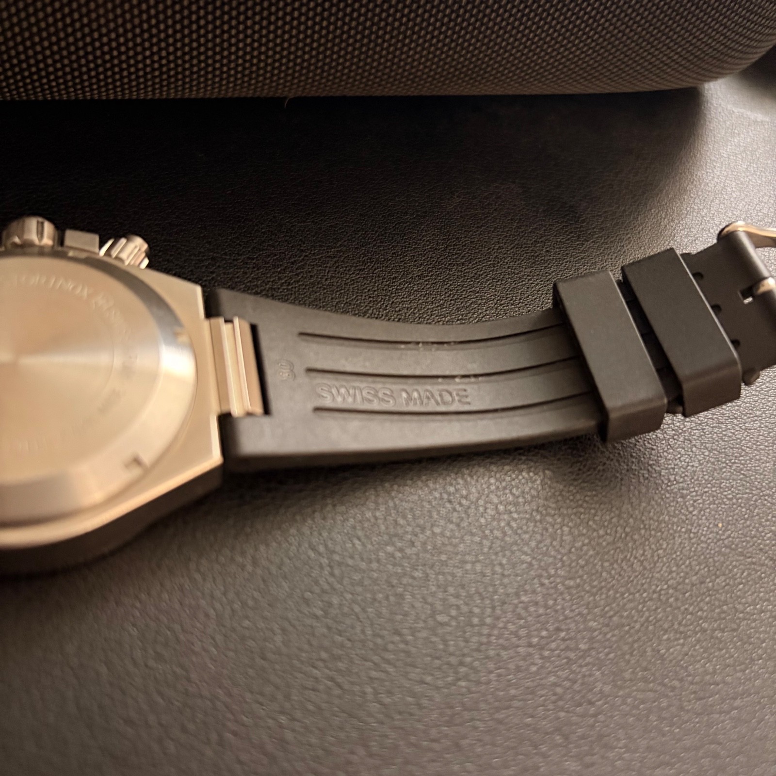 Victorinox Swiss Army Convoy Chronograph Watch Black Rubber Strap (Model 241157)